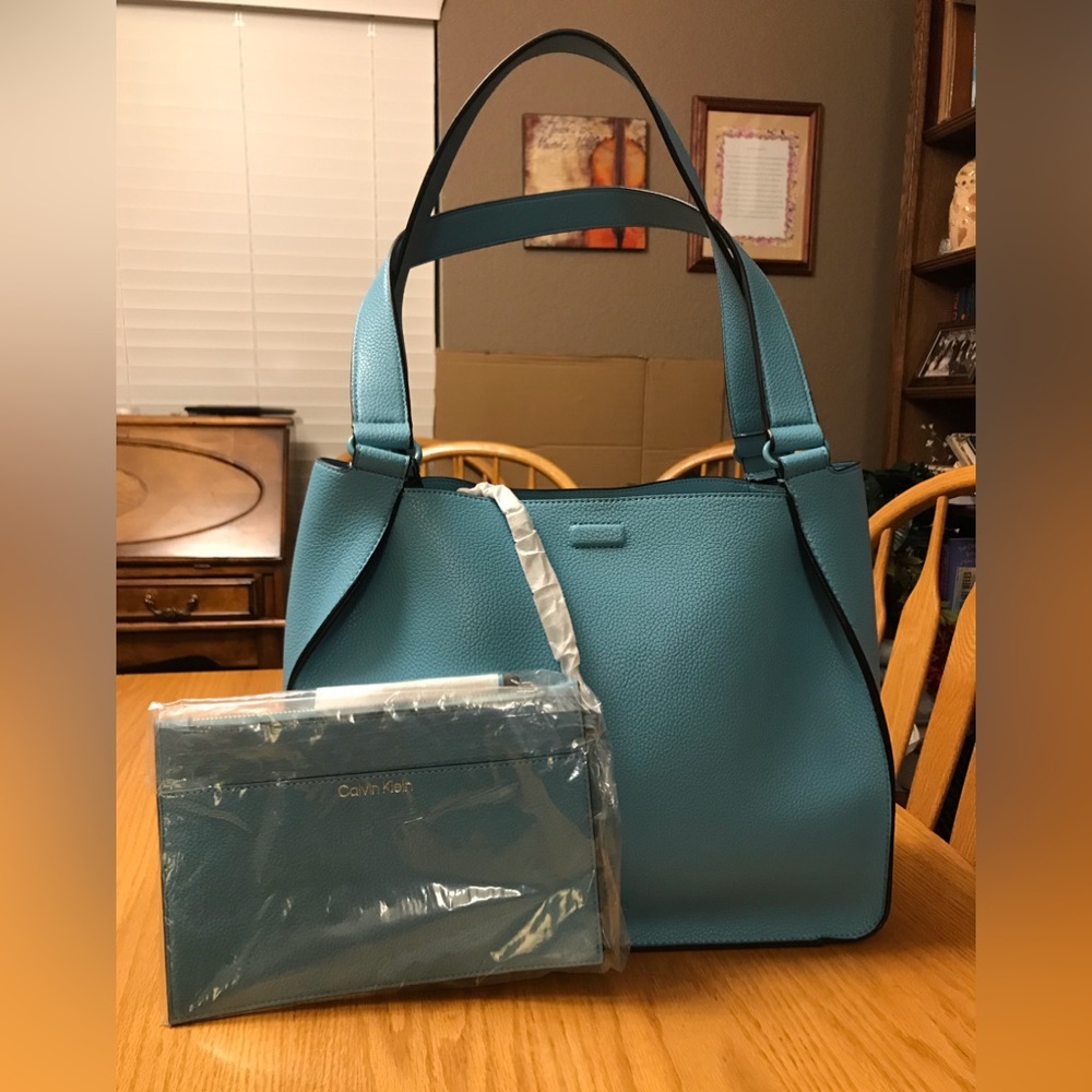 Calvin klien Estelle tote Turquoise
